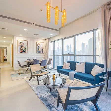 Spacious Art Deco Apt With Burj & Canal Views Дубай Экстерьер фото